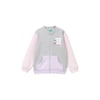 Kız Çocuk Mix Önü Logo Baskılı Normal Kesim Fermuarlı Cepli Sweatshirt