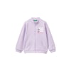 Kız Çocuk Mix Önü Logo Baskılı Normal Kesim Fermuarlı Cepli Sweatshirt