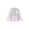 Kız Çocuk Mix Önü Logo Baskılı Normal Kesim Fermuarlı Cepli Sweatshirt