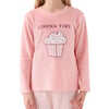 Kız Çocuk Pembe Uzun Kol Pijama Takım RP3479-2