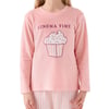 Kız Çocuk Pembe Uzun Kol Pijama Takım RP3479-2