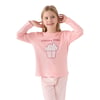 Kız Çocuk Pembe Uzun Kol Pijama Takım RP3479-2