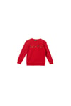 Kız Çocuk Renkli Baskılı Sweatshirt Bnt-g203 Kırmızı