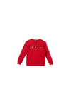 Kız Çocuk Renkli Baskılı Sweatshirt Bnt-g203 Kırmızı