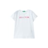 Kız Çocuk Simli Yazılı T-Shirt