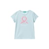 Kız Çocuk Simli Yazılı T-Shirt