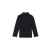 Kız Çocuk Siyah Polo Yaka Basic Sweatshirt