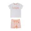 Krem Somon Bebek T-shirt Takım USB1239
