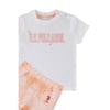 Krem Somon Bebek T-shirt Takım USB1239