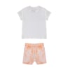 Krem Somon Bebek T-shirt Takım USB1239