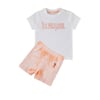 Krem Somon Bebek T-shirt Takım USB1239