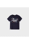 Lacivert Erkek Çocuk Balina Desenli T-shirt
