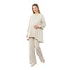 Levidor Asimetrik Kesim Balon Kol Pantolonlu Takım