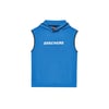 Lightweight Fleece Two Yarn B Sleeveless Hoodie Sweatshirt Büyük Erkek Çocuk Mavi Sweatshirt SK24111