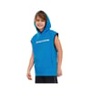 Lightweight Fleece Two Yarn B Sleeveless Hoodie Sweatshirt Büyük Erkek Çocuk Mavi Sweatshirt SK24111