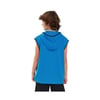 Lightweight Fleece Two Yarn B Sleeveless Hoodie Sweatshirt Büyük Erkek Çocuk Mavi Sweatshirt SK24111