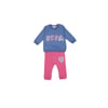 Lisanslı Açık Indigo Kız Bebek Sweatshirt Takım