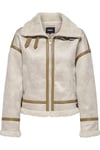 Lva Bonded Hıgh Neck Jacket Otw Krem 15322042