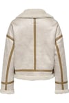 Lva Bonded Hıgh Neck Jacket Otw Krem 15322042