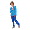Micro Collection B Full Zip Hoodie Sweatshirt Büyük Erkek Çocuk Mavi Mont SK241086-400