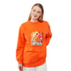Pul İşlemeli Baskılı Sweatshirt 