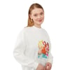 Pul İşlemeli Baskılı Sweatshirt 