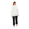 Pul İşlemeli Baskılı Sweatshirt