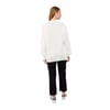 Pul İşlemeli Baskılı Sweatshirt
