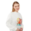 Pul İşlemeli Baskılı Sweatshirt