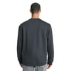 Regular Fit Normal Kesim Bisiklet Yaka Şardonlu Siyah Sweatshirt