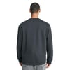 Regular Fit Normal Kesim Bisiklet Yaka Şardonlu Siyah Sweatshirt