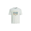 Sıfır Yaka Baskılı Erkek Pamuk T-shirt
