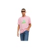 Sıfır Yaka Baskılı Sarı Erkek %100 Pamuk T-shirt 12238166