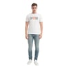 Slim Fit Bisiklet Yaka Pamuklu Baskılı Tişört