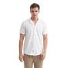 Slim Fit Dar Kesim Kalın Kısa Kol Gömlek