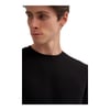 Slim Fit İnce Çizgili Ottoman Pamuk Karışımlı Sweatshirt-52470