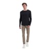 Slim Fit Likralı Pamuklu Süprem Kumaş Sweatshirt