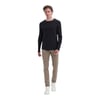 Slim Fit Likralı Pamuklu Süprem Kumaş Sweatshirt