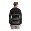 Slim Fit Viskon Dokulu Basic Çizgi Detaylı Polo Yaka Kazak-33020