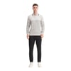 Slim Fit Viskon Dokulu Basic Çizgi Detaylı Polo Yaka Kazak-33020