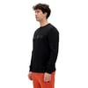 Snow Siyah Crewneck Erkek Baskılı Sweatshirt