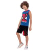 Spiderman Lisanslı Cobalt Mavi Kolsuz Erkek Çocuk Bermuda Takım