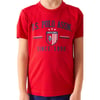Team Crest Kırmızı Erkek Çocuk Bermuda Takım
