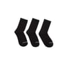 U 3 Pack Crew Cut Sock Unisex Siyah Çorap S212283-001