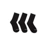 U 3 Pack Crew Cut Sock Unisex Siyah Çorap S212283-001