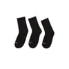 U 3 Pack Crew Cut Sock Unisex Siyah Çorap S212283-001
