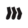 U 3 Pack Crew Cut Sock Unisex Siyah Çorap S212283-001