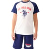 U.s. Polo Assn Silky Natural Erkek Çocuk Bermuda Takım