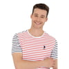 U.S. Polo Assn. Yatay Çizgili Bisiklet Yaka T-Shirt