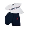 U.S. Polo Assn. Stripe Bebek Tshirt Takım USB1092